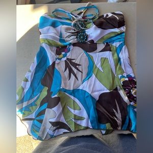 Vintage Candie’s Y2K multi colored halter top!